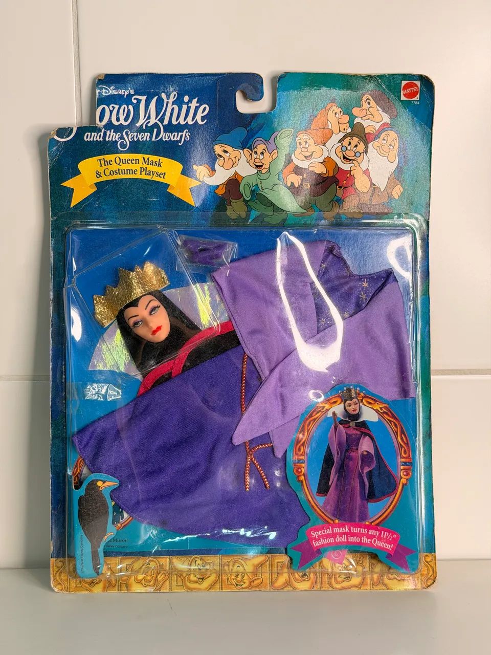 Máscara e fantasia - playset branca de neve (rainha má)