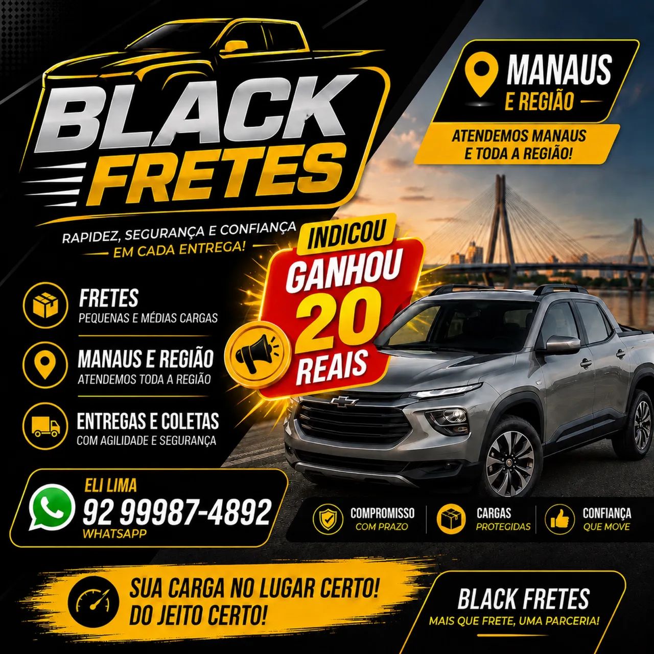 Frete em Manaus | Montana | Entregas e Transportes