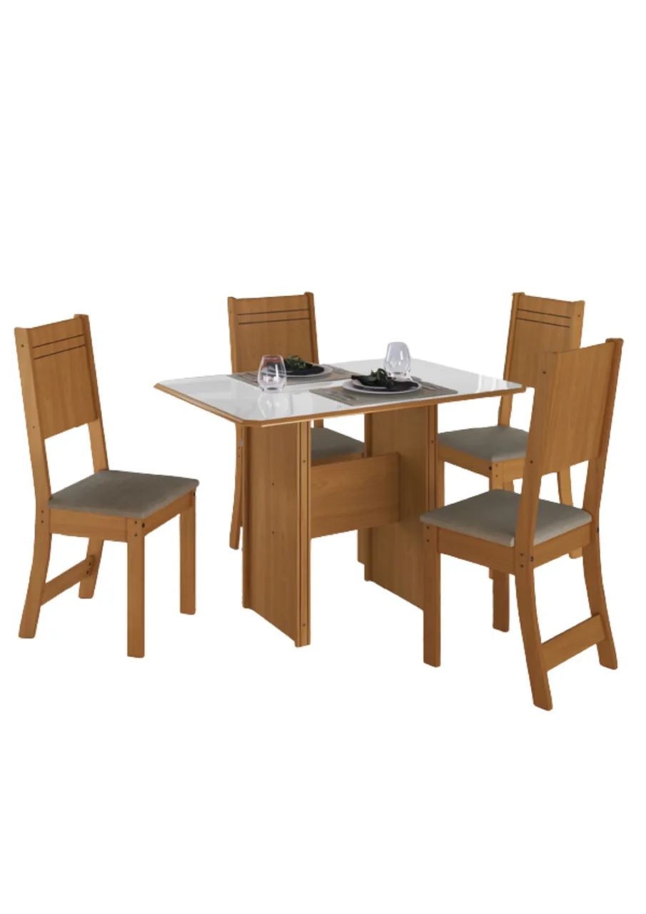Mesa de Jantar malta com 4 cadeiras 