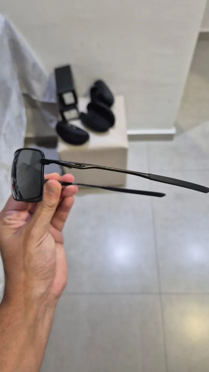 Oculos De Sol Oakley Square Wire Pola - Foto 2
