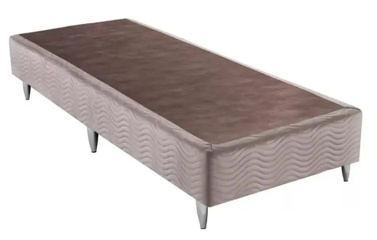 Base Sommier Solteiro 88x188x30 Camurca Bege Ortobom