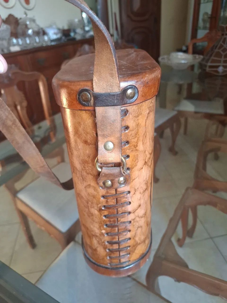 Bolsa de Couro Legítimo Artesanal - Nunca Usada - Foto 3