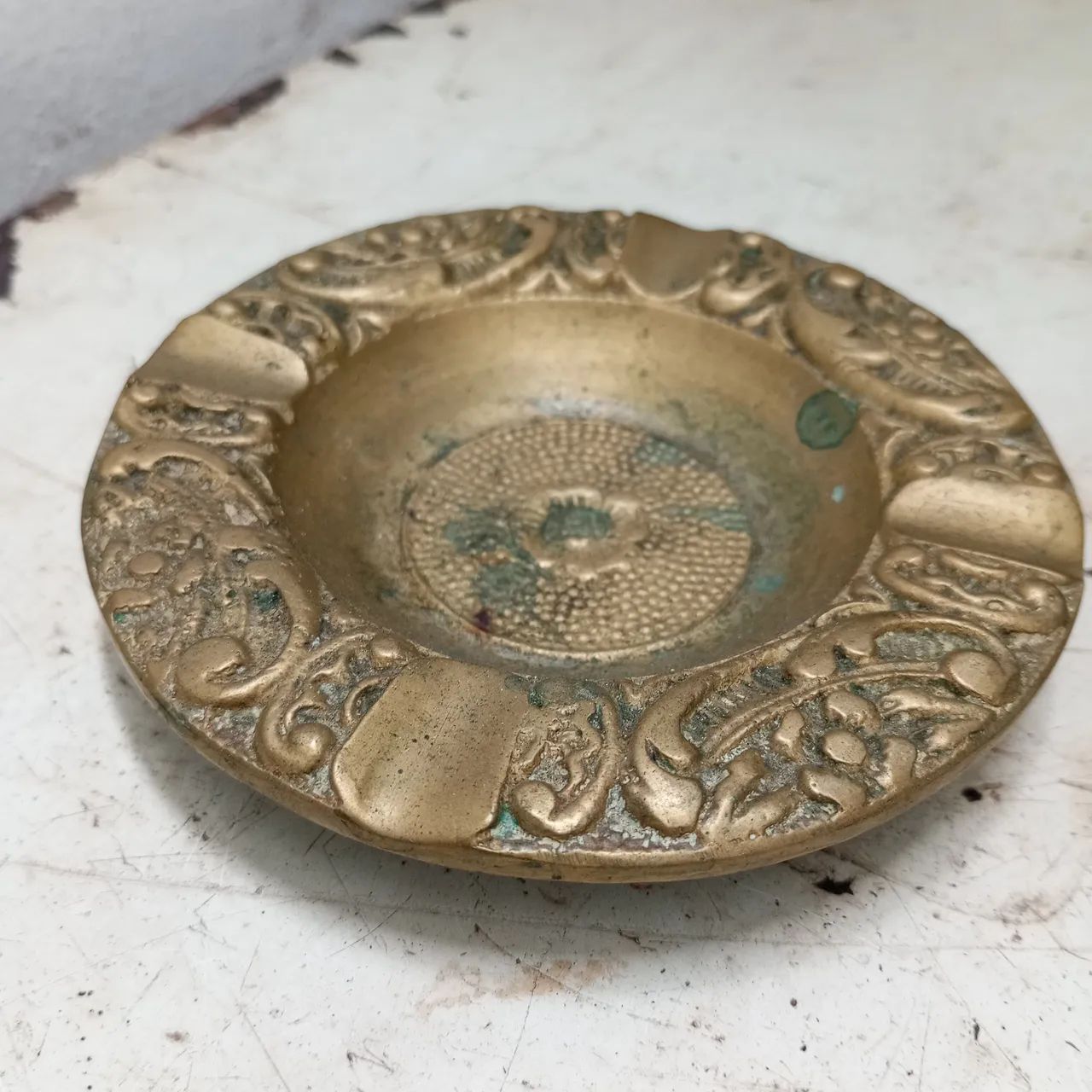 Antigo Cinzeiro Bronze 12cm - Foto 3