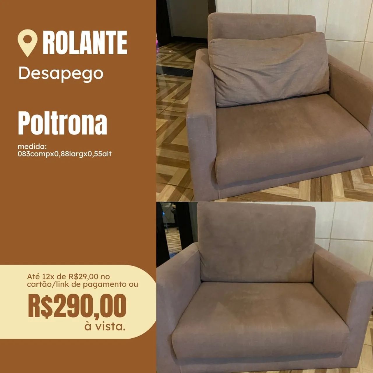 Poltrona Confortável para Sala ou Quarto