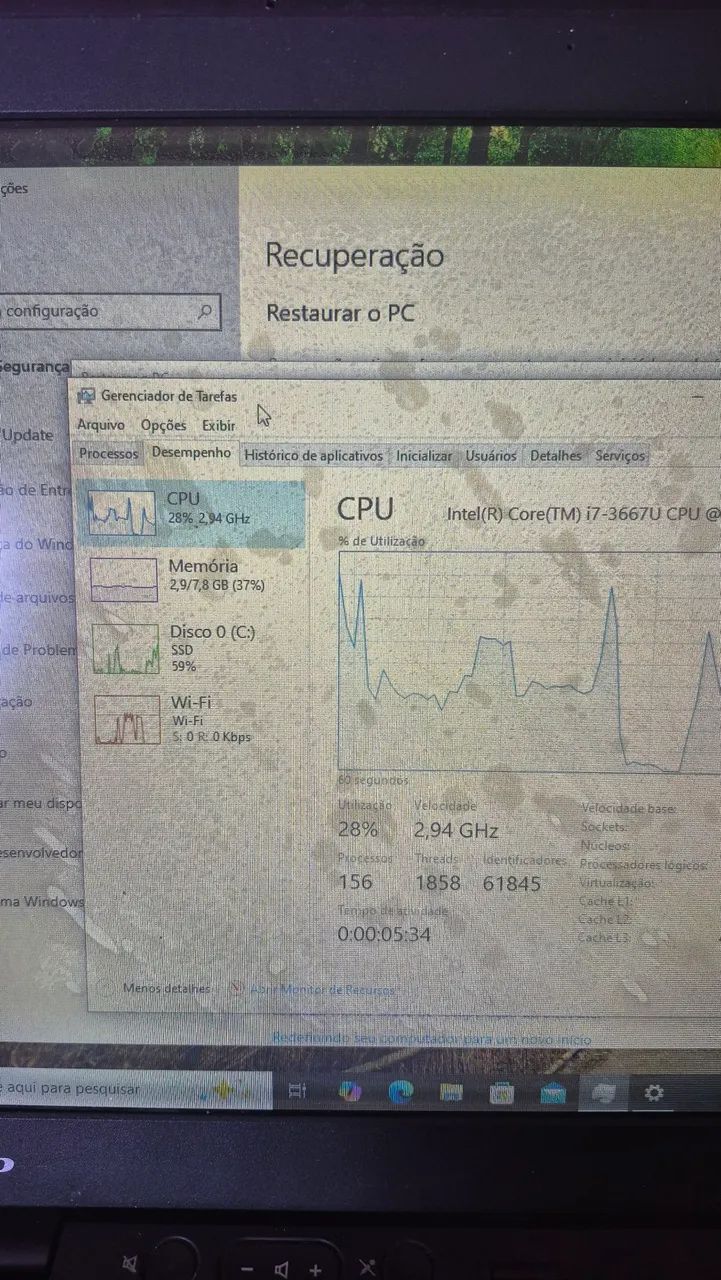 Notebook Lenovo ThinkPad X1 Carbon (Intel i7 / 8GB / SSD)  - Foto 2