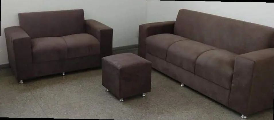 Sofá 2 e 3 pessoas Suede de qualidade D33 De alta qualidade Confortável Promoção