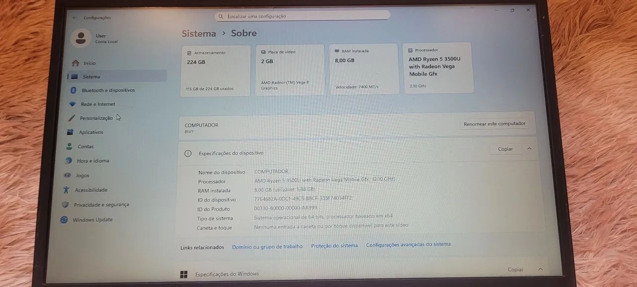 Notebook Lenovo Ryzen 5 - Foto 4