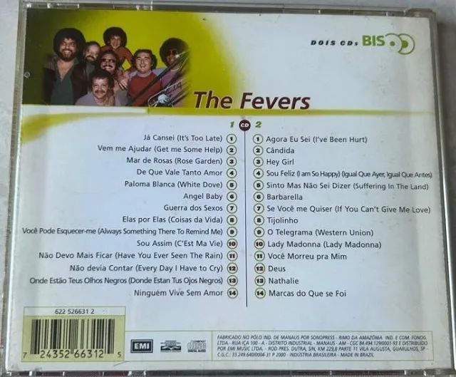 CD The Fevers - Coletânea com 2 cds  - Foto 2