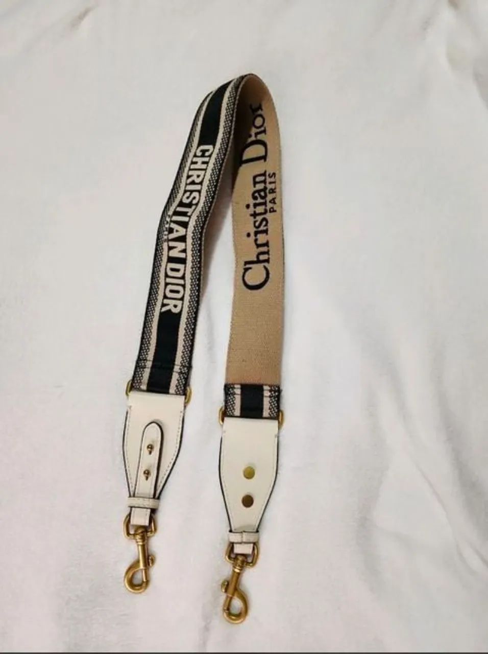 alça de bolsa christian dior bege