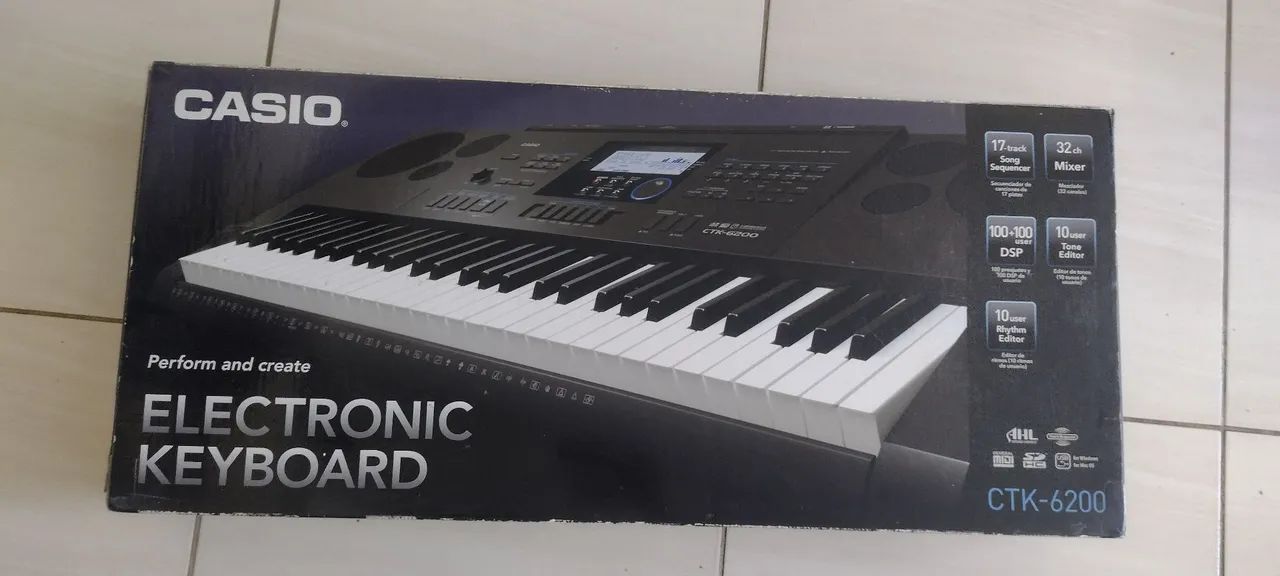 Teclado Casio CTK 6200 Na Caixa