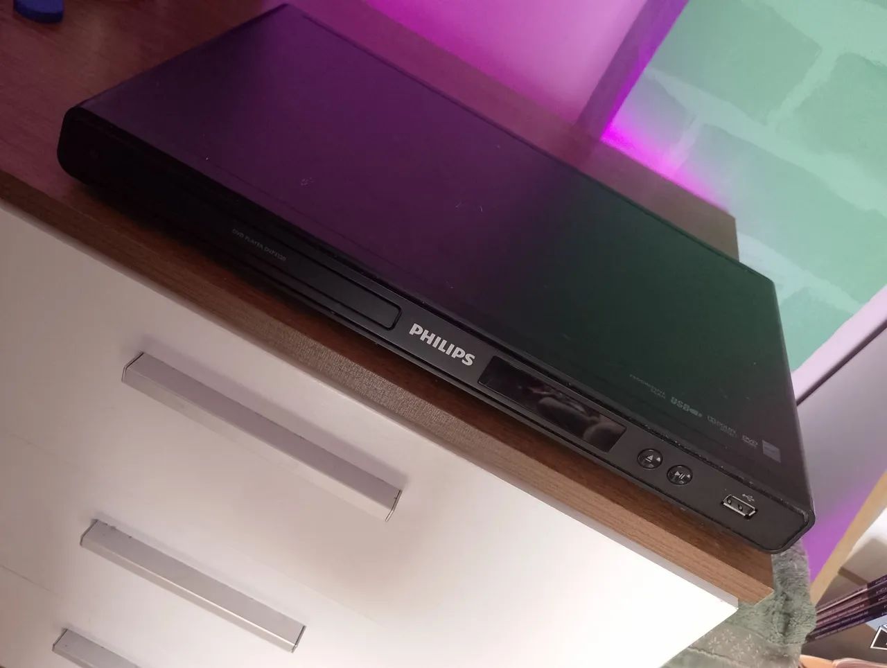 DVD PLAYER PHILIPS - Usado, mas funcionando perfeitamente  - Foto 2