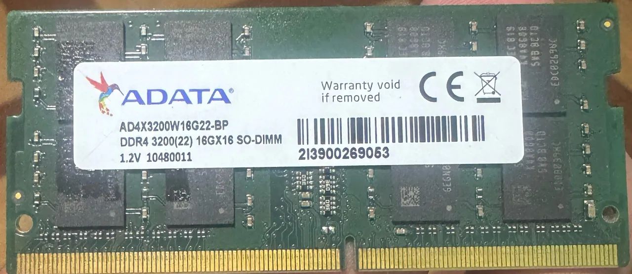 Memória RAM DDR 4 notebook 