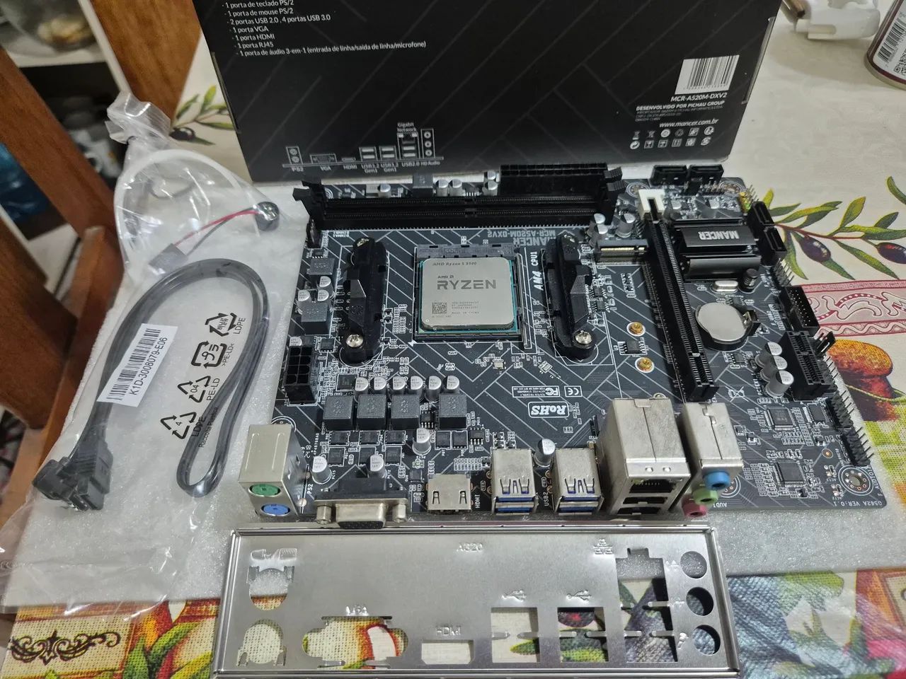 Ryzen 5 5500 + placa mãe e fonte - Foto 5
