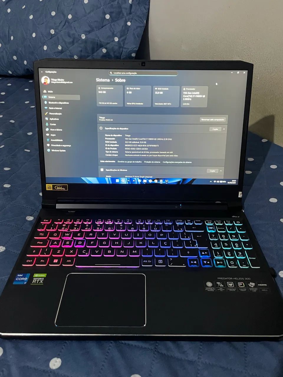 Notebook Gamer - Asus Predator Helios 300