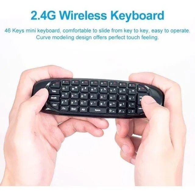 Mini controle teclado Air mouse wireless 2.4 Ghz - Foto 5