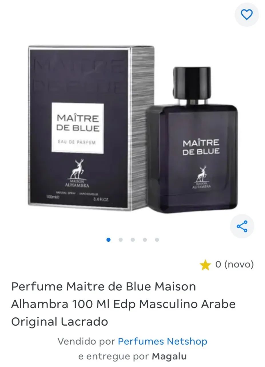 Perfume árabe Maître de Blue Original Lacrado  - Foto 4
