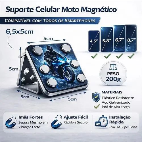 Suporte magnético para celular  - Foto 3