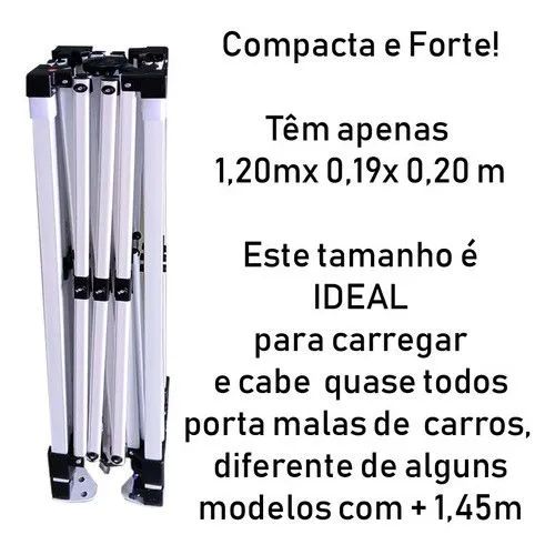 Gazebo Tenda Barraca nova Articulado Praia Feira Camping 3 × 3 M Paredes+ Bolsa Compacto  - Foto 3
