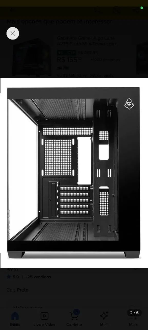Gabinete mancer cv450 pouquíssimo usado  - Foto 2