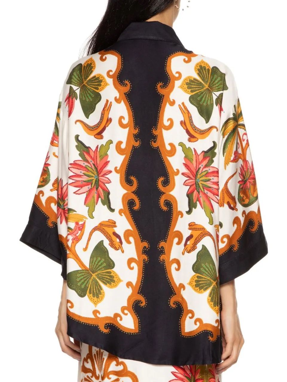 Camisa Farm Lenco Amazonia Chic - G - Foto 4