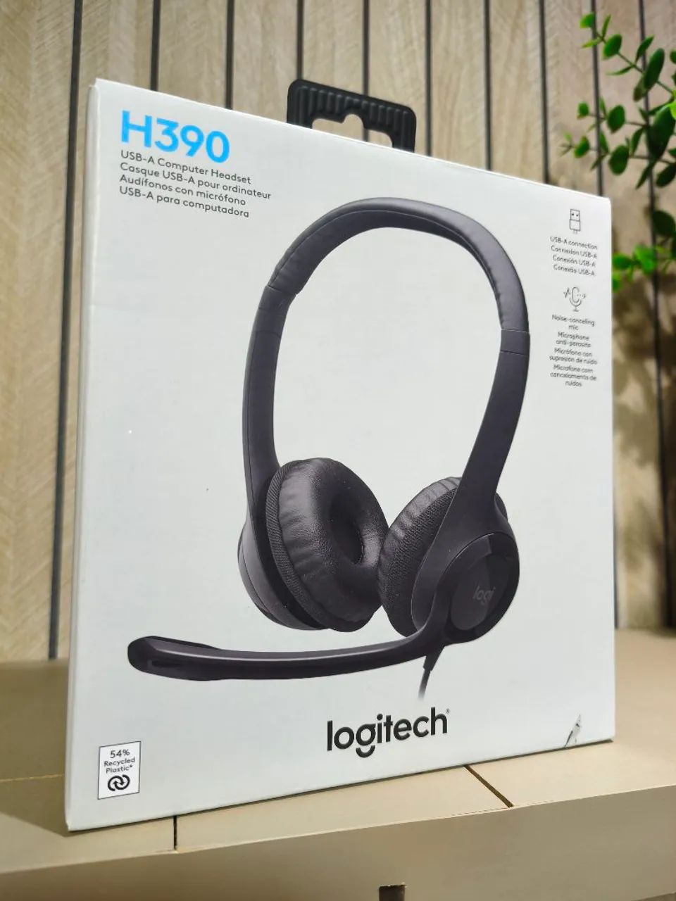 Headset Logitech H390 USB com Microfone - Excelente estado - Foto 2