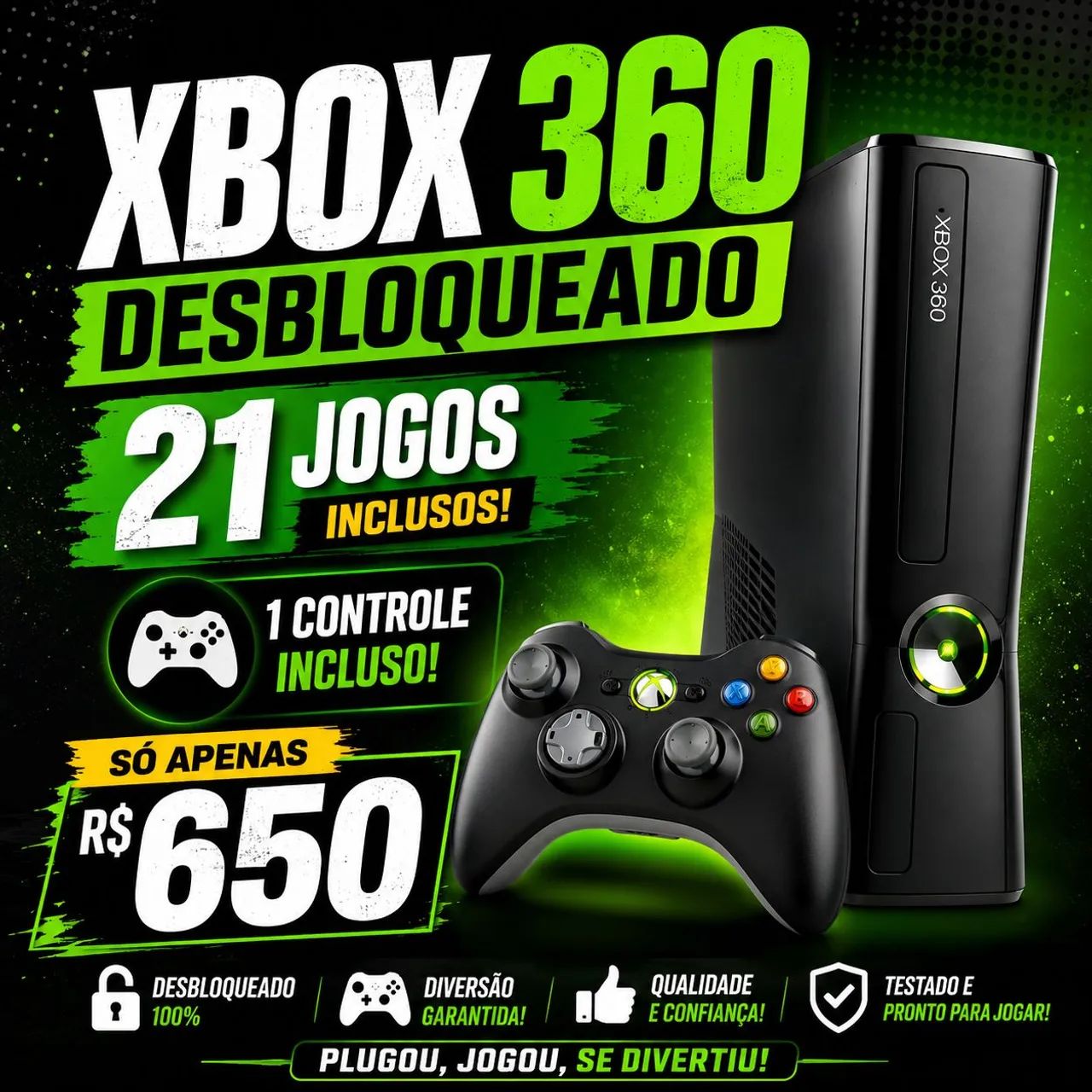 XBOX 306 DESBLOQUEADO  - Foto 3