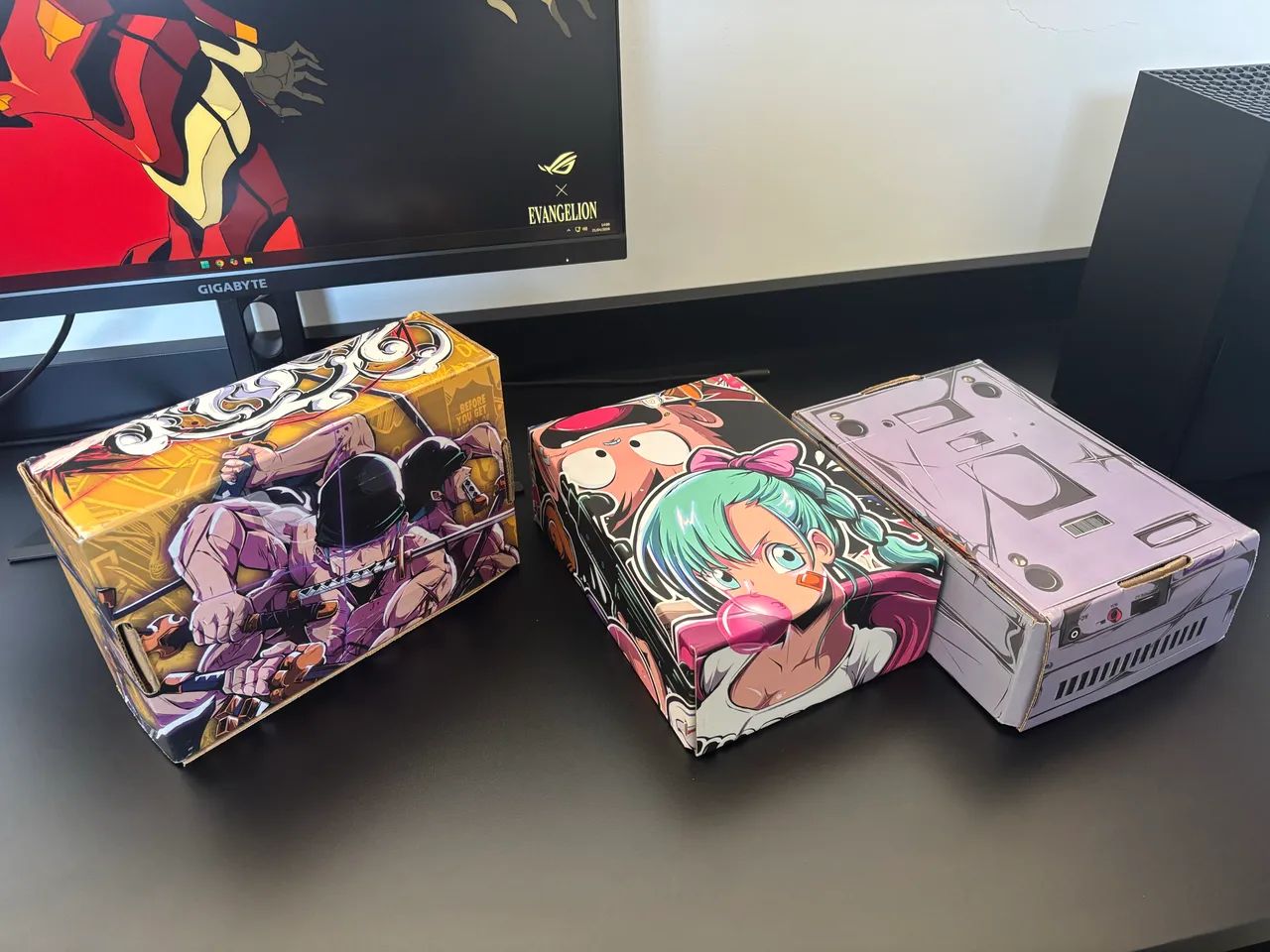Três caixas decorativas anime one piece, dragon ball, nitendo - Foto 2