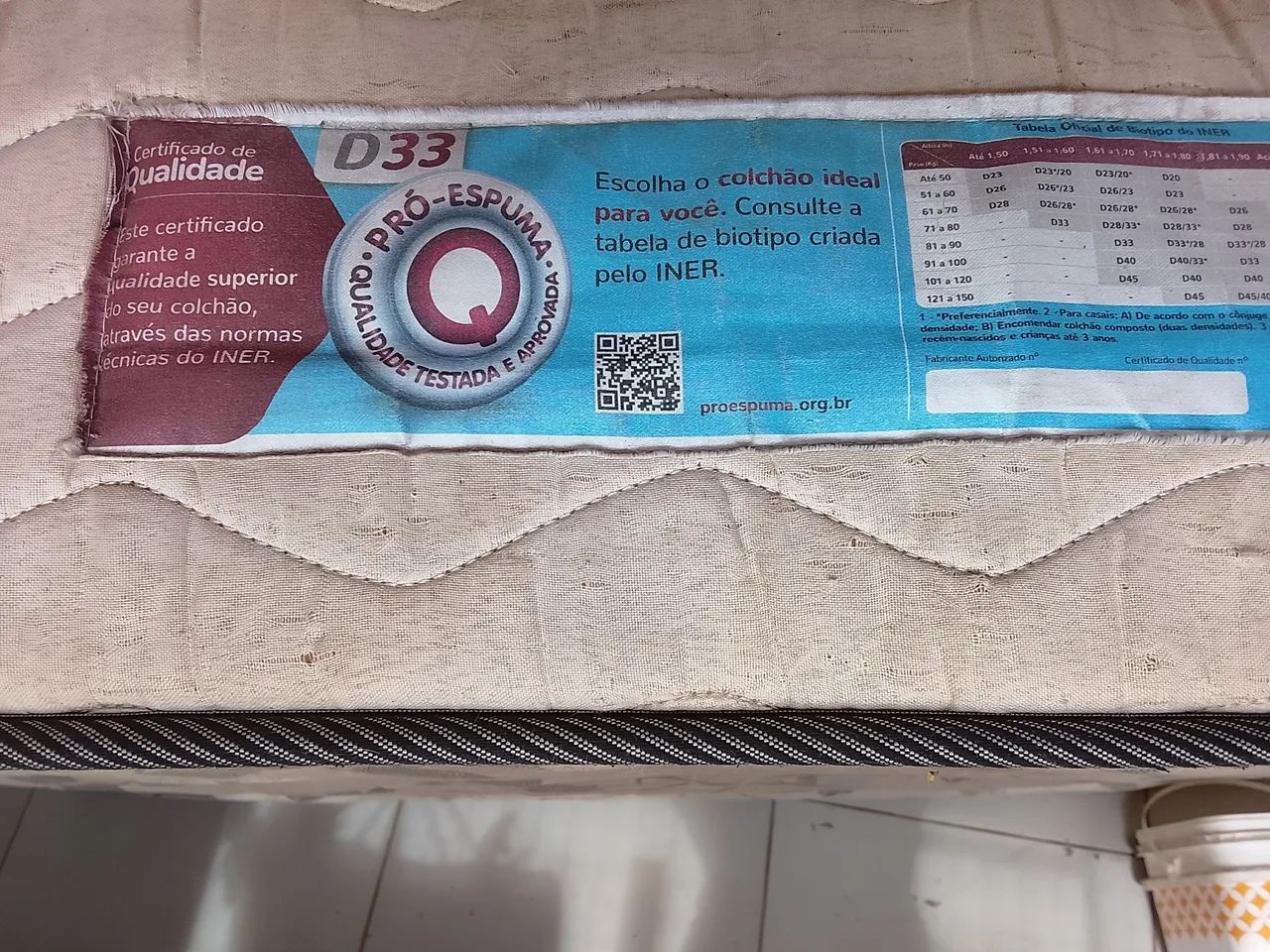 Cama de ferro e colchão ortopedico - Foto 2