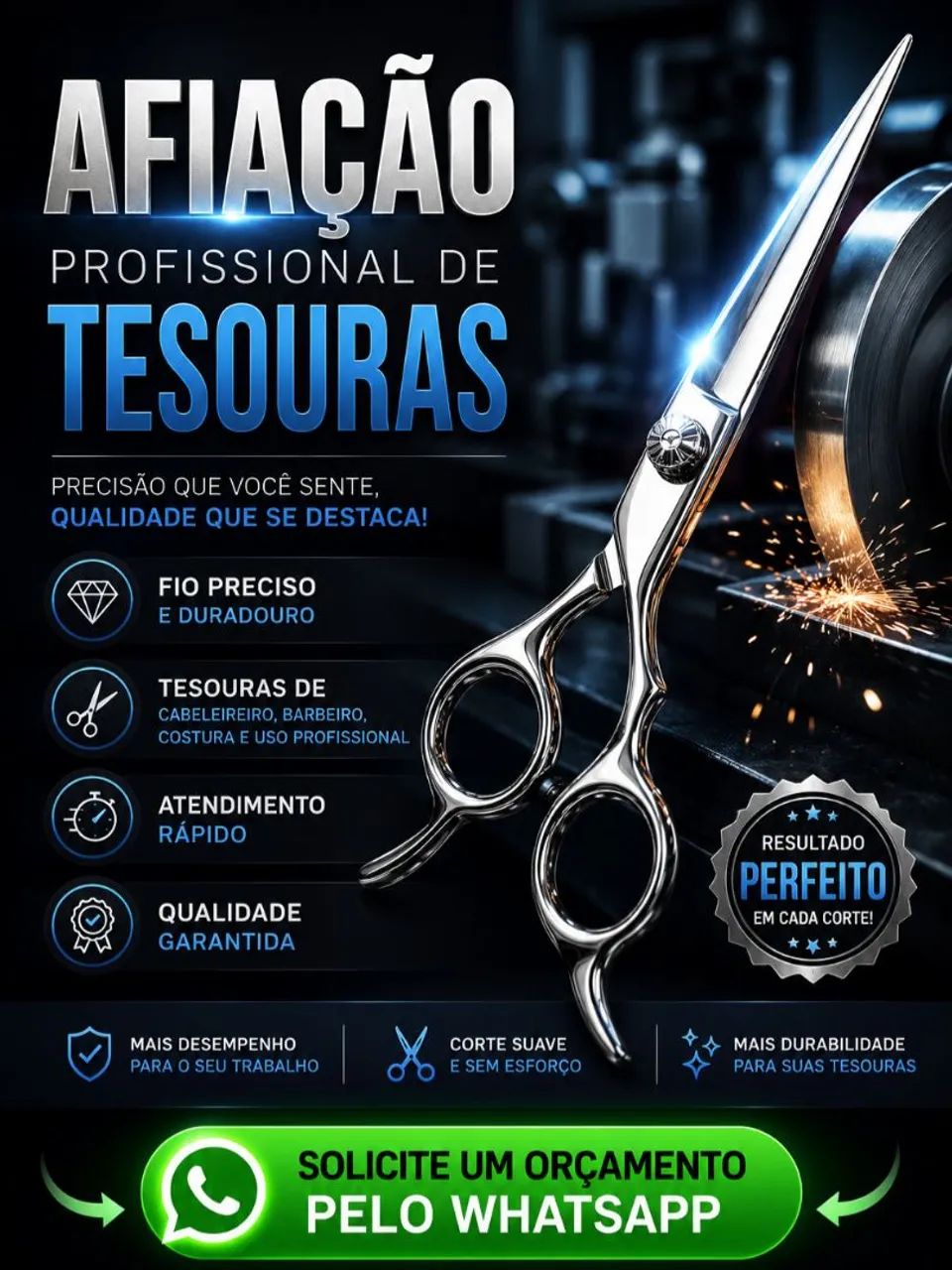 Afiação Profissional de Tesoura. 