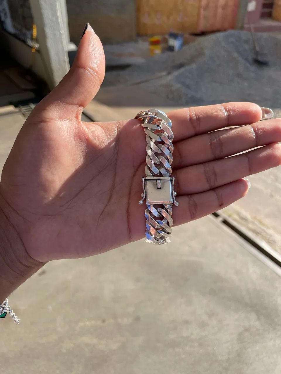 Pulseira 17mm prata 925 - Foto 5