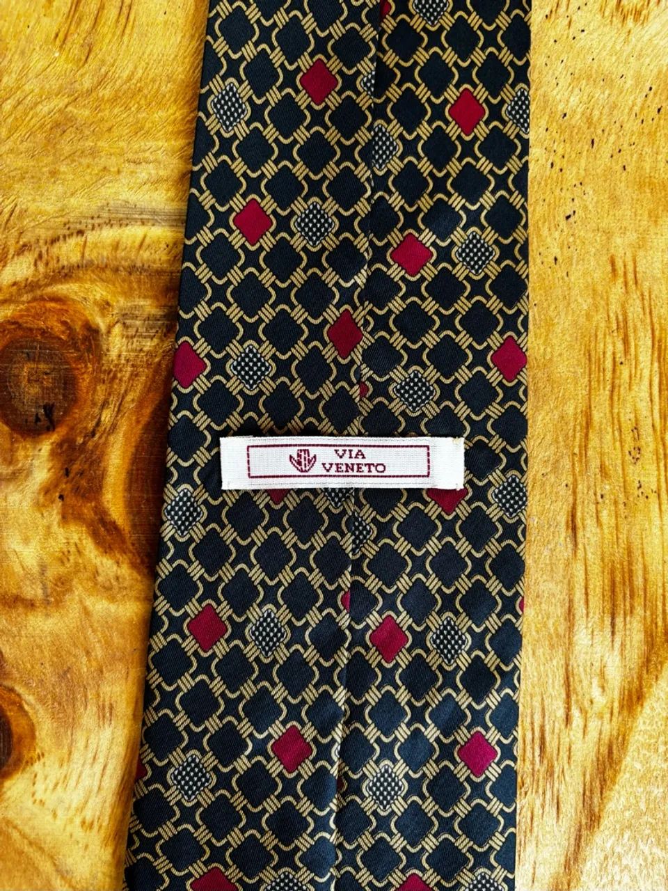 Gravata Vintage Seda Via Veneto - Foto 3