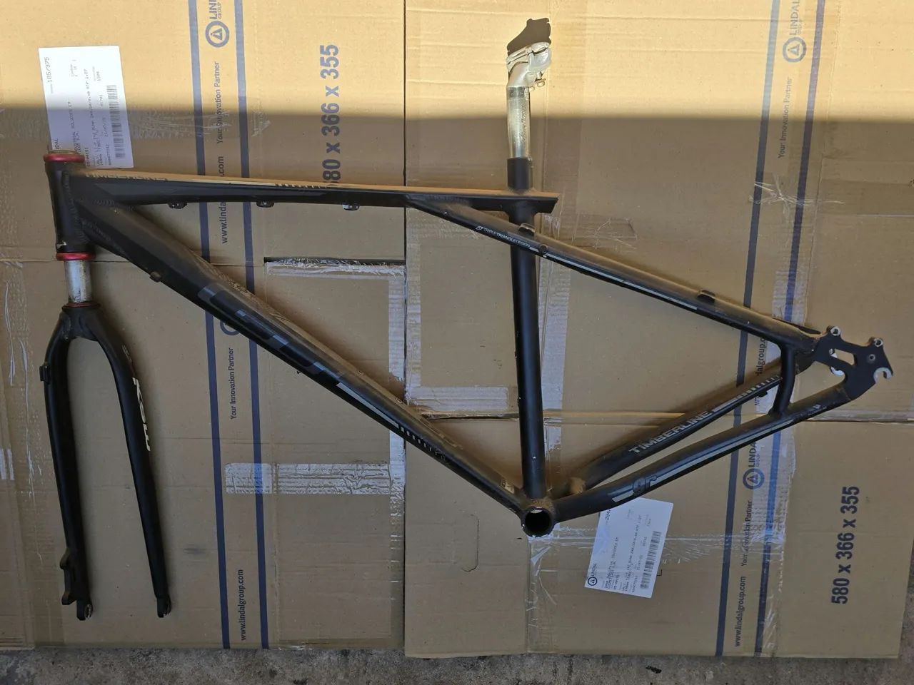 Quadro Gt Timberline Triple Triangle Aro 29 com Garfo e canote - Foto 5
