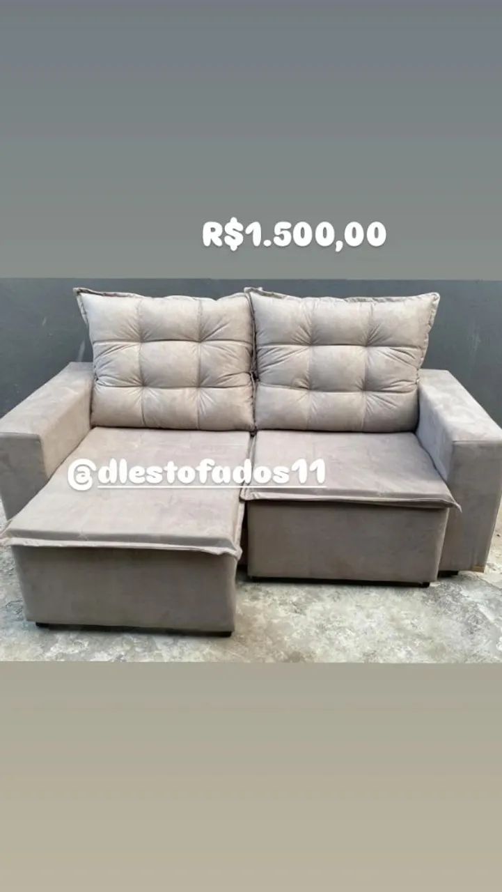 Sofá Retrátil várias cores disponíveis sobre encomenda 