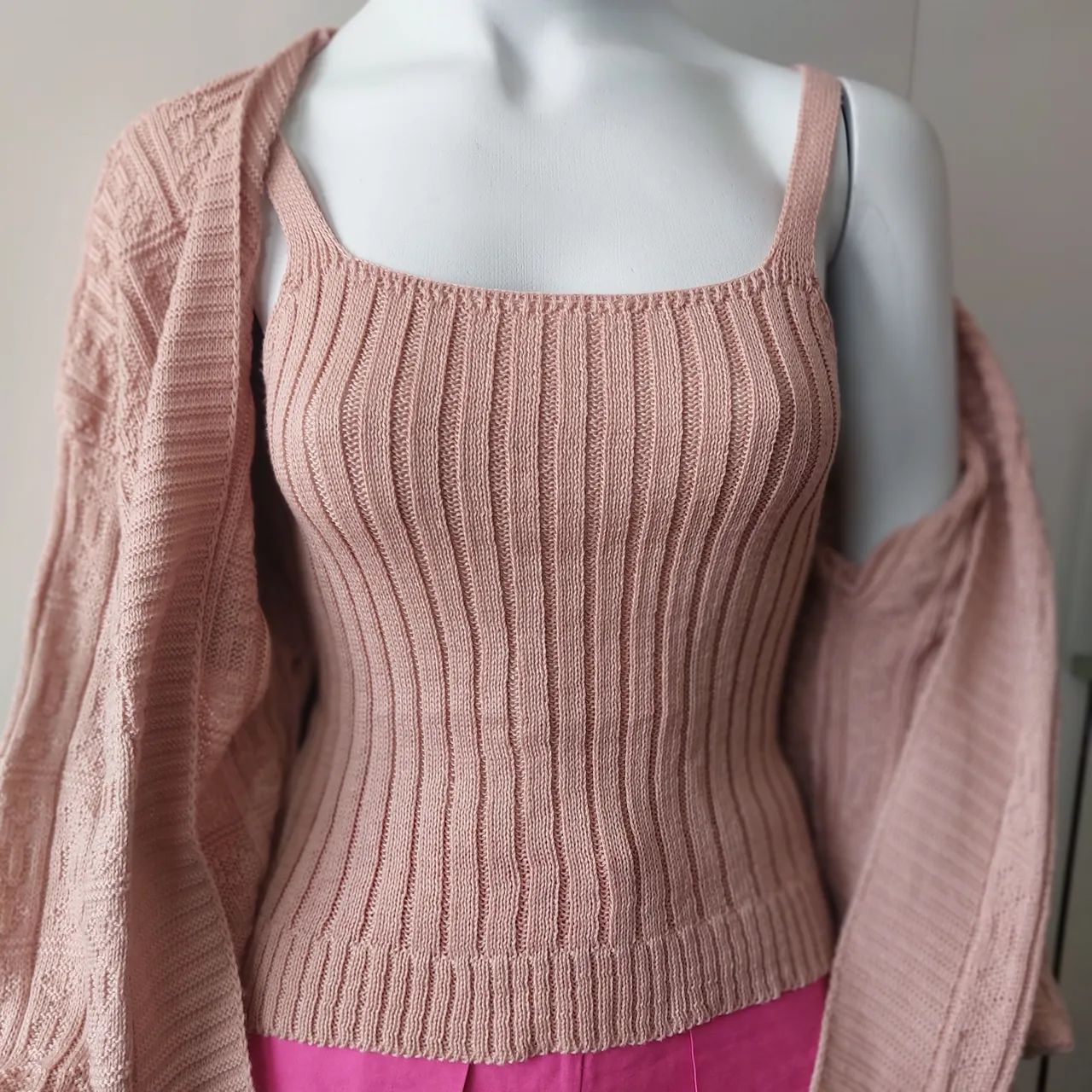 CARDIGAN  duas peças tricô  - Foto 3