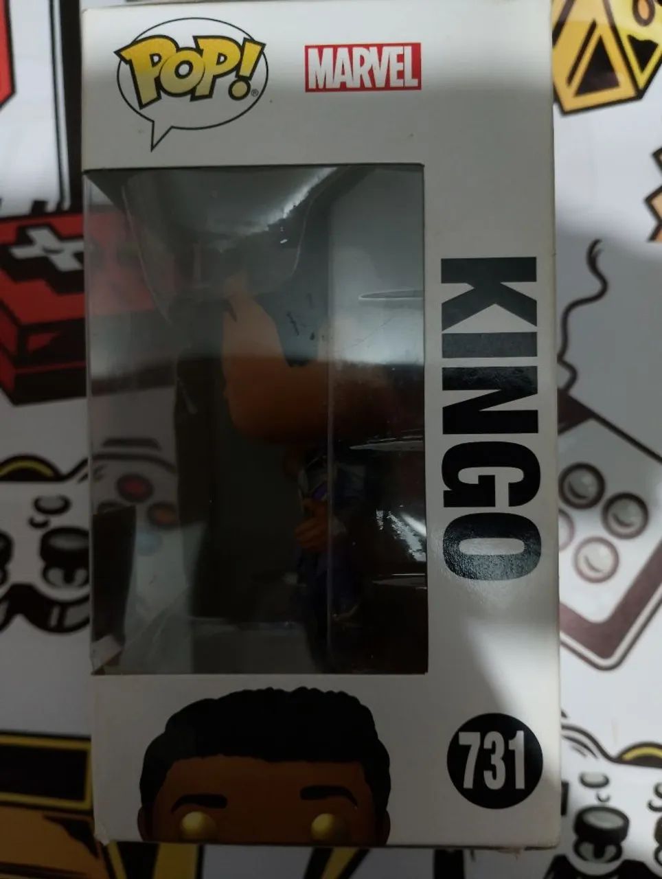 Boneco pop funk Marvel Eternals KINGO N731 faço Olx pay  - Foto 2