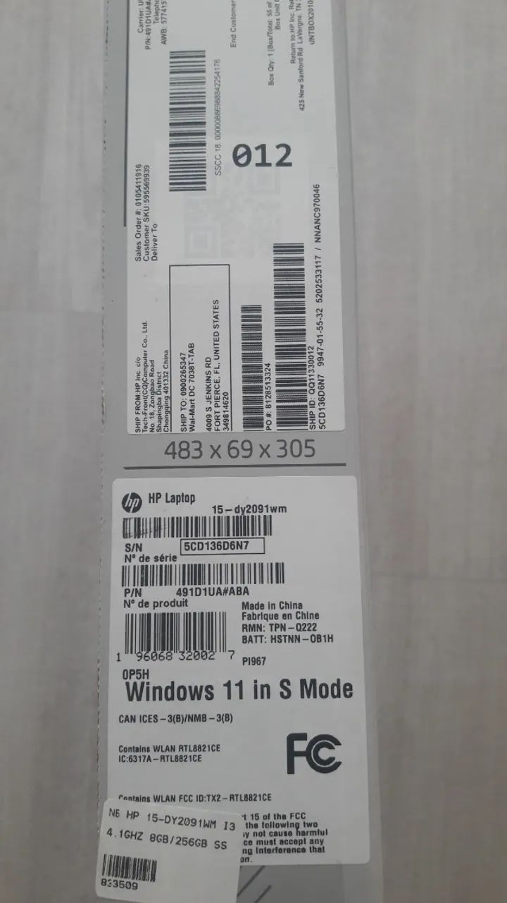 Notebook HP 15-DY2091WM Novo, Core i3-1115G4/Ram 8GB/ 256gb Ssd/15.6 /W 11/Cx Lacrada Novo - Foto 6