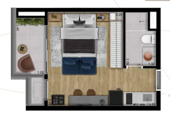 PLANTA 27m²