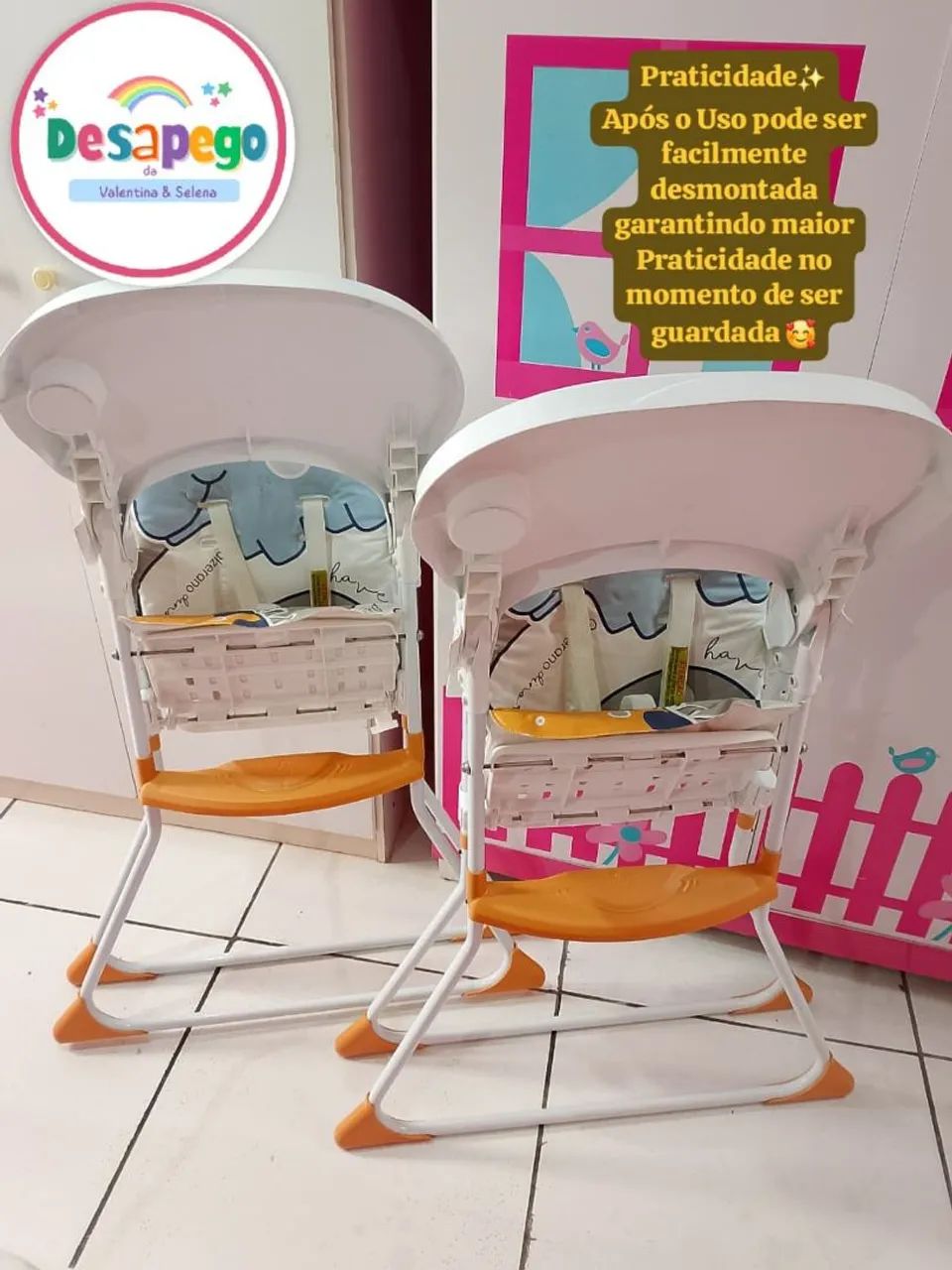 Cadeira de alimentação Nick Dino Para Gêmeos? Galzerano  - Foto 6