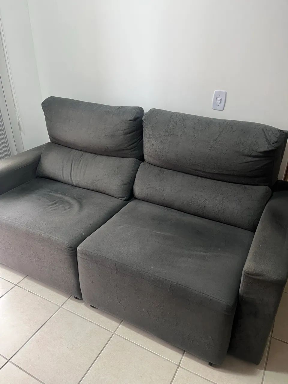Sofá retrátil e reclinável usado - Foto 3