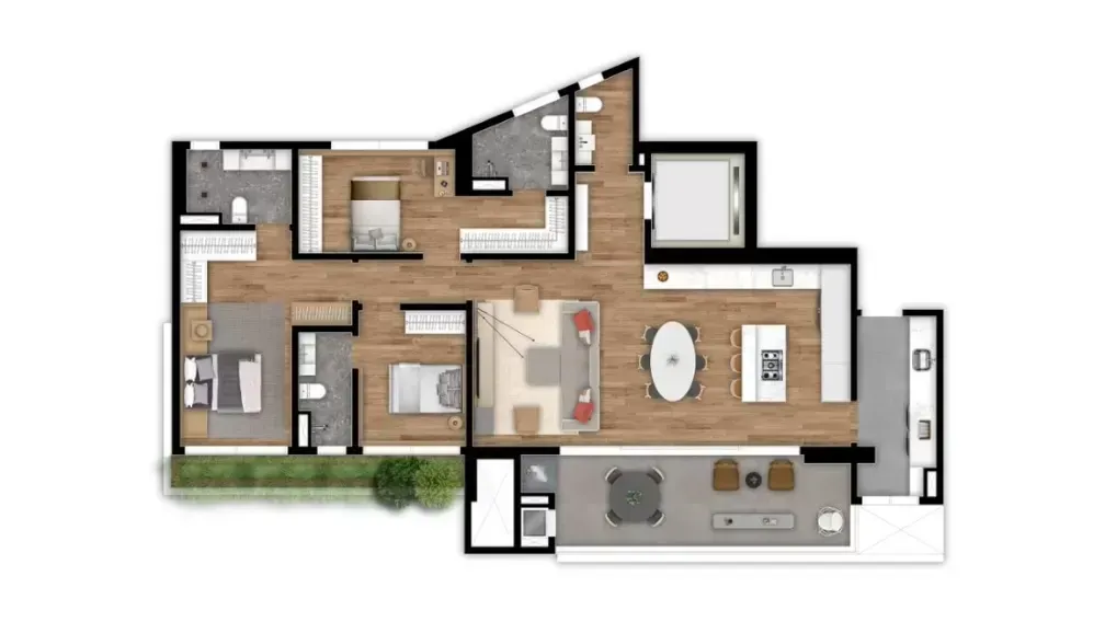 PLANTA 159m²