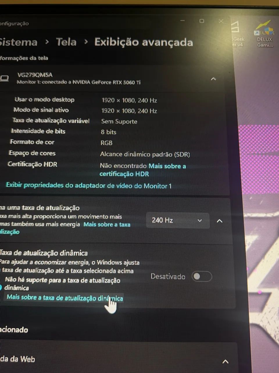 Monitor asus 27 polegadas 240 hz  - Foto 4