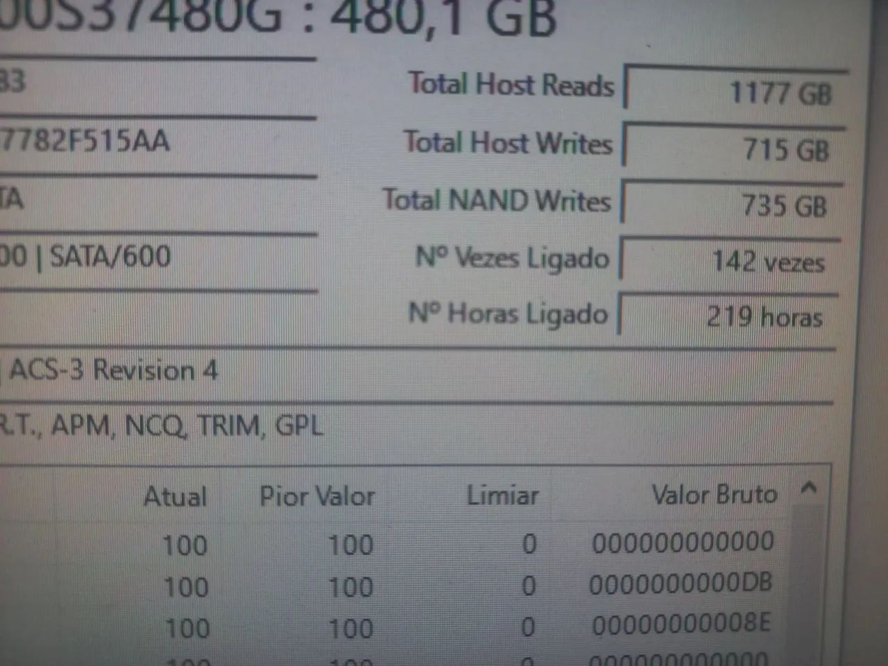 Vendo SSD KINGSTON 480GB PERFEITO - Foto 5
