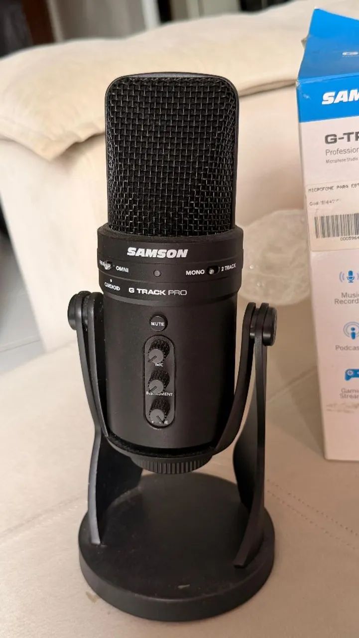 Microfone Condensador Samson G-Track Pro USB