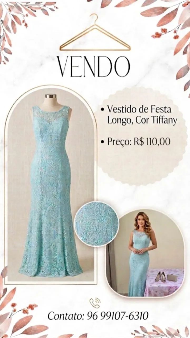 Vestido Social Longo 
