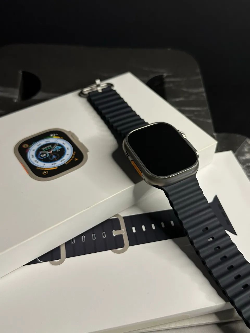 Apple Watch Ultra 1 49mm titanium natural semi novo impecável  - Foto 3