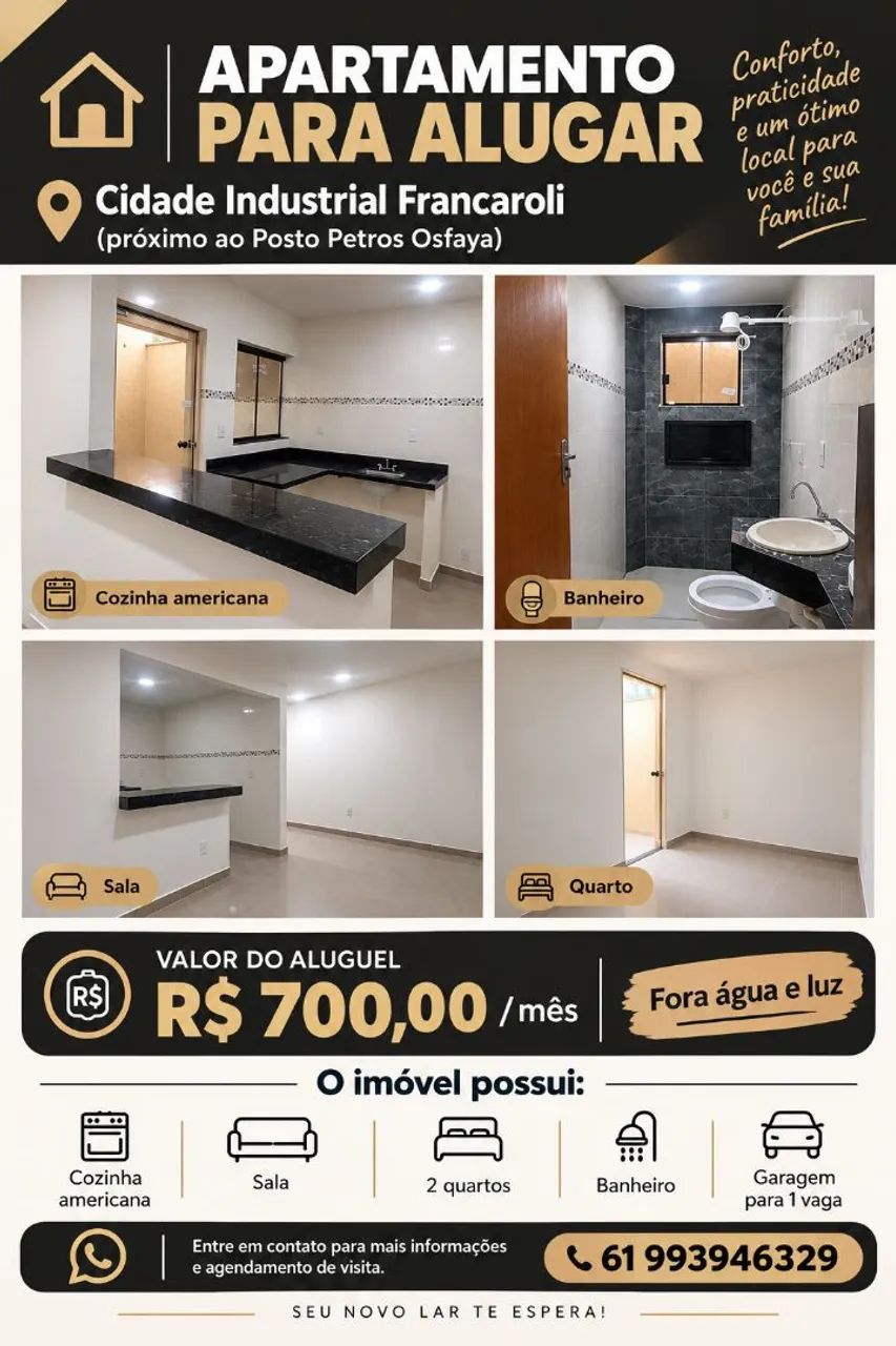 Aluga-se apartamento 