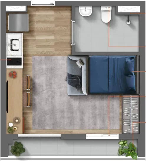 PLANTA 30m²