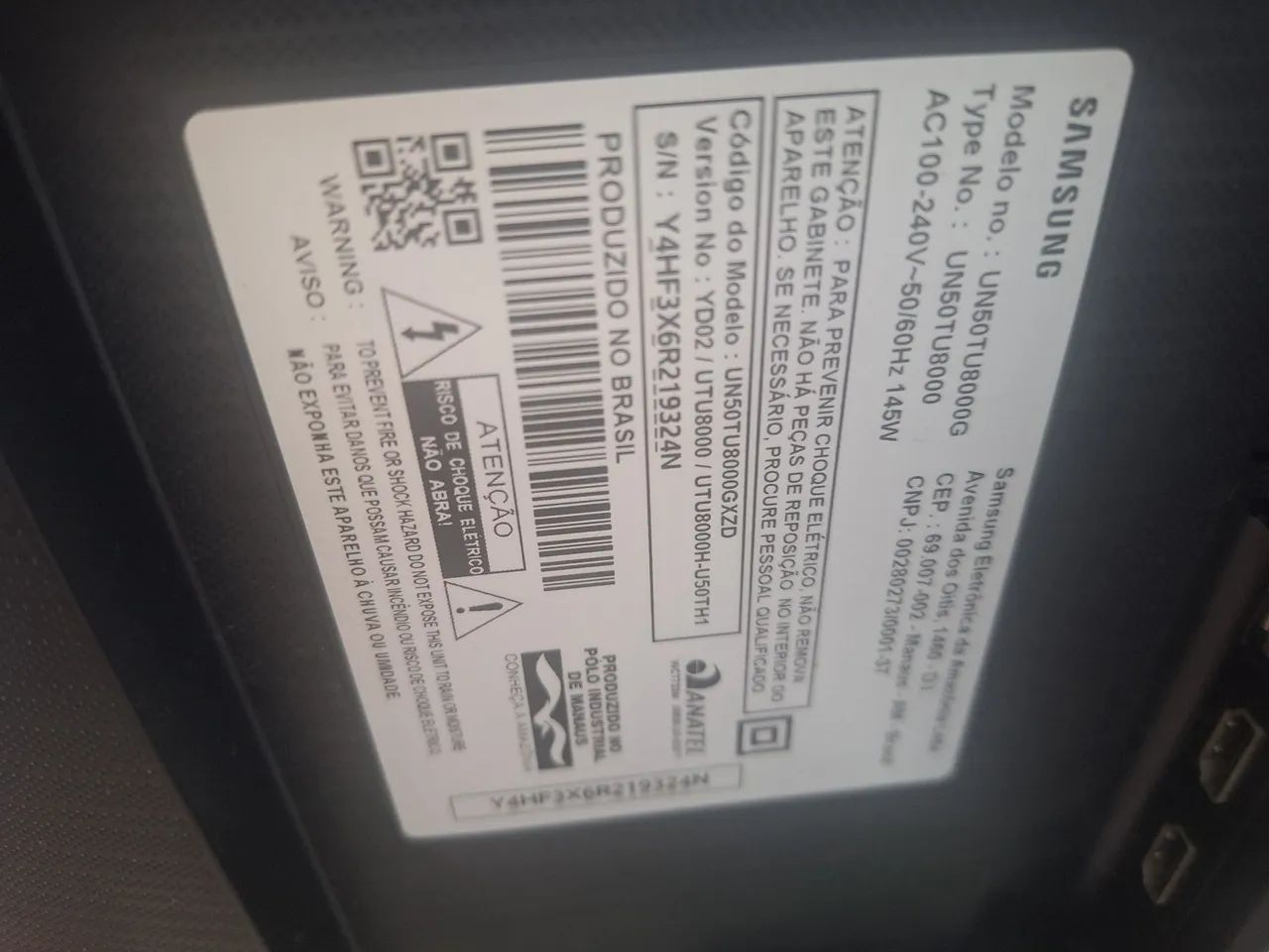 TV samsung 4k 50 polegadas - Foto 3