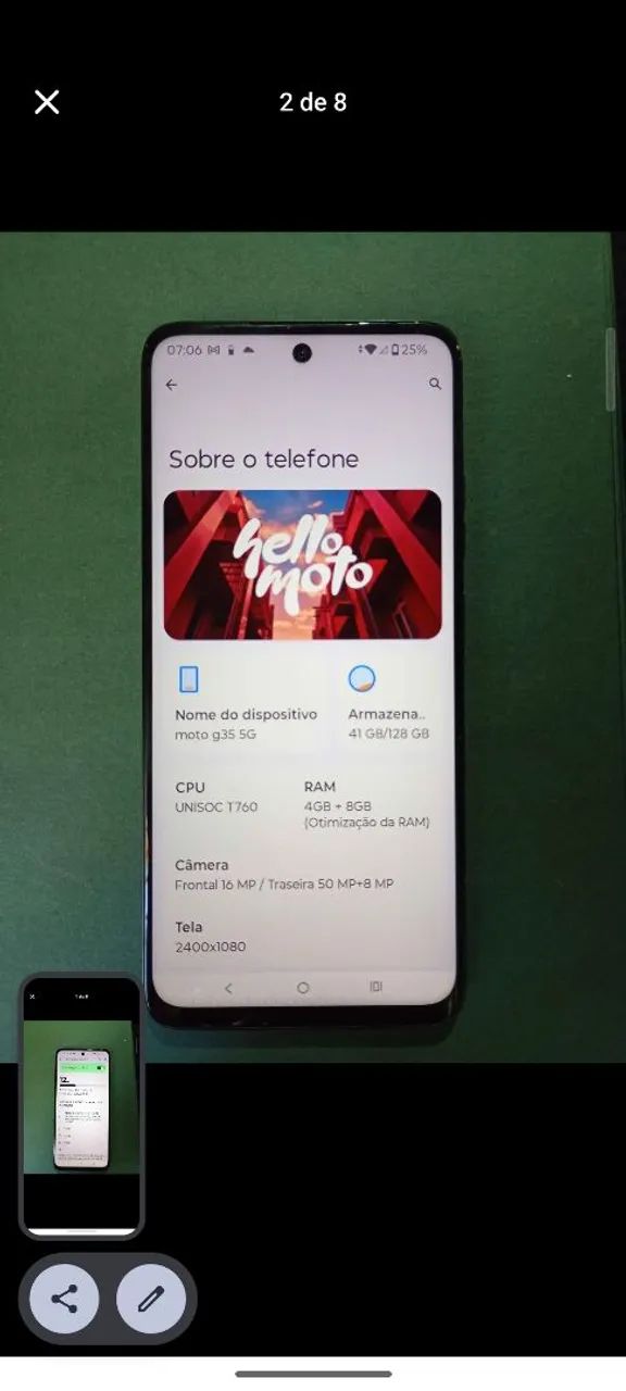 Vendo g 35 5g com nota - Foto 5
