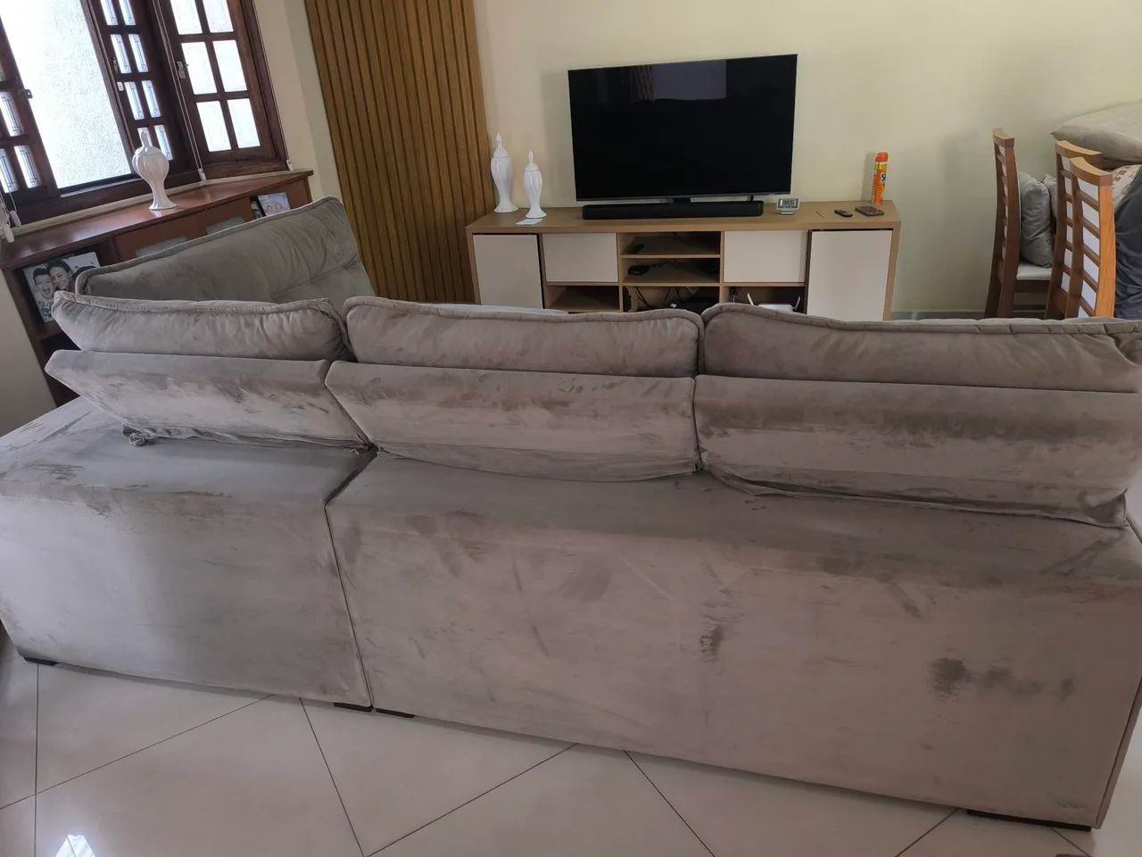Sofá retrátil luxo Moderno - vira cama casal  - Foto 4